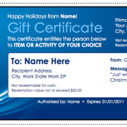 Pages Template Christmas Gift Certificate Pages Template Christmas Gift Certificate