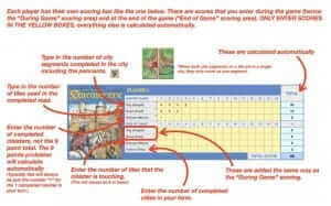 Carcassonne Scoring Template | MacTemplates.com